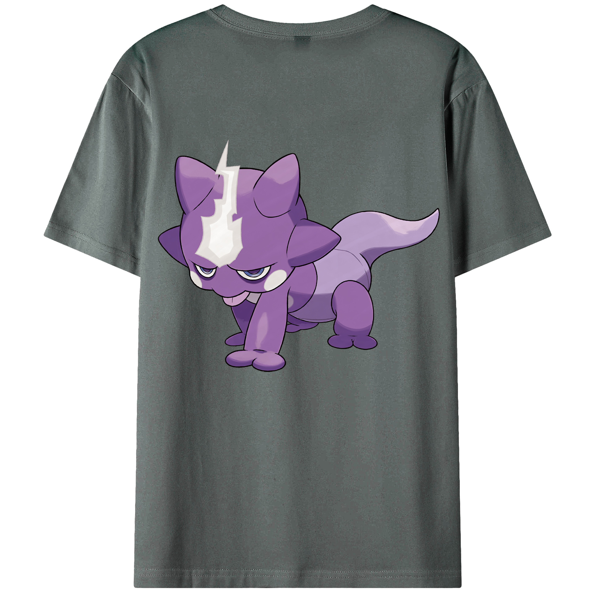 （画像用） ポケットモンスター Pokémon 綿100％ メンズ半袖Tシャツ（バックプリント） 通気性